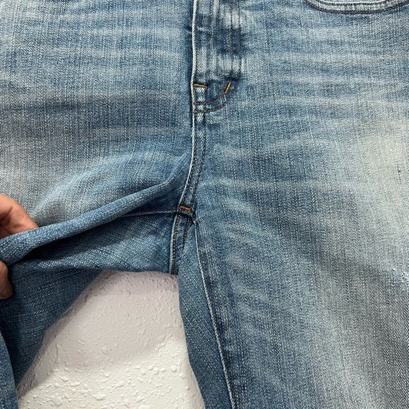 Madewell Blue Distressed 9” high rise skinnyJeans 28 - Picture 8 of 12